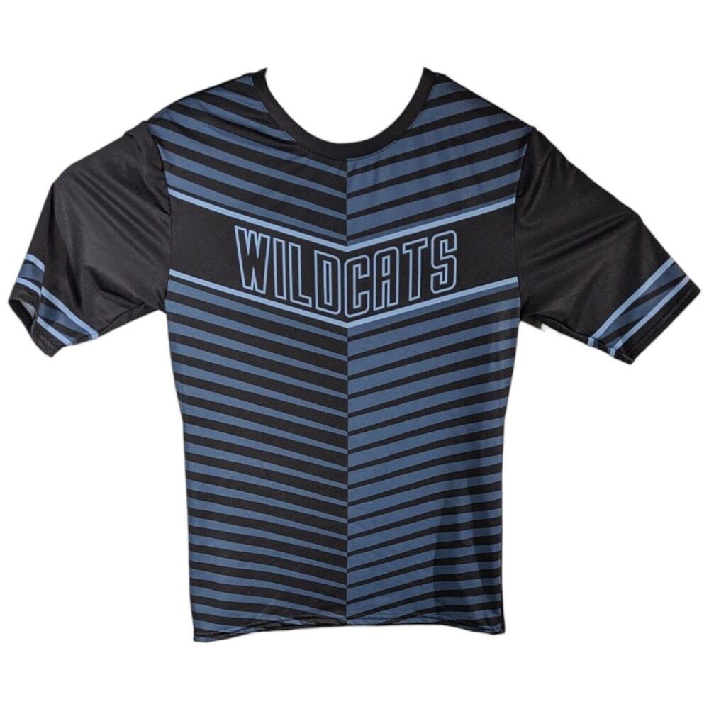 Wildcats Compression Shirt Mens Large #18 Blue Black Striped Speedline